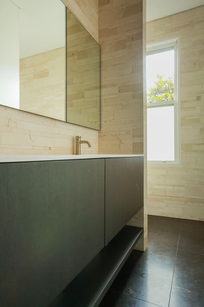 Luxury Bathroom Renovation Contractor for Boffi Designed Room storage cupboards