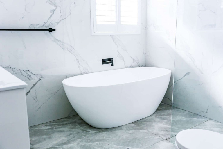 Bath Renovations photo Nu-Trend-Sydney-Bathroom-Renovation-with-KDK-freestanding-bath-1-of-16
