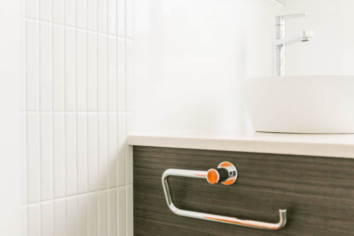 Sydney Small Bathroom Renovation with new tiling and vanity installation