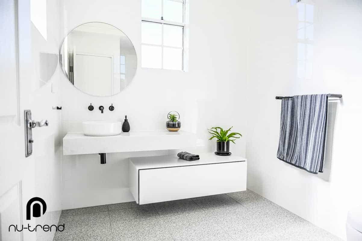 Nu Trend Sydney Renovation Company completed ensuite bathroom with Bathroom Collective hardware