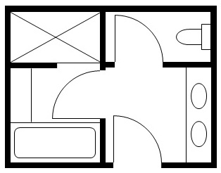 3 Way Bathroom Renovation Layout Sydney