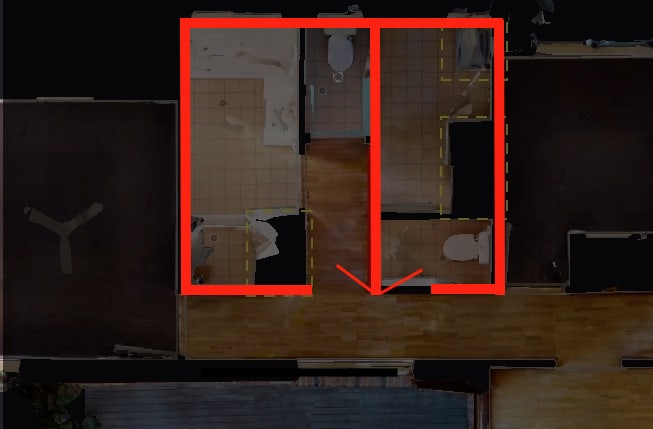 Converting a 3 way bathroom to a separate bathroom photo Convert 3 way bathroom into separate bathroom and laundry in Sydney
