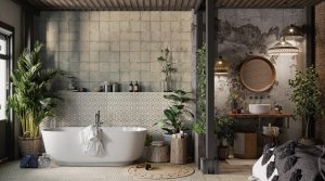 Biophilic design ideas for your bathroom renovation to show off lush plants