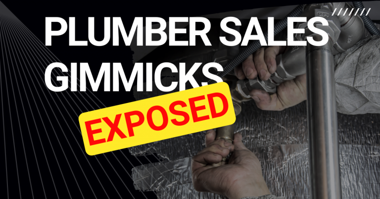 Plumber sales gimmicks explained