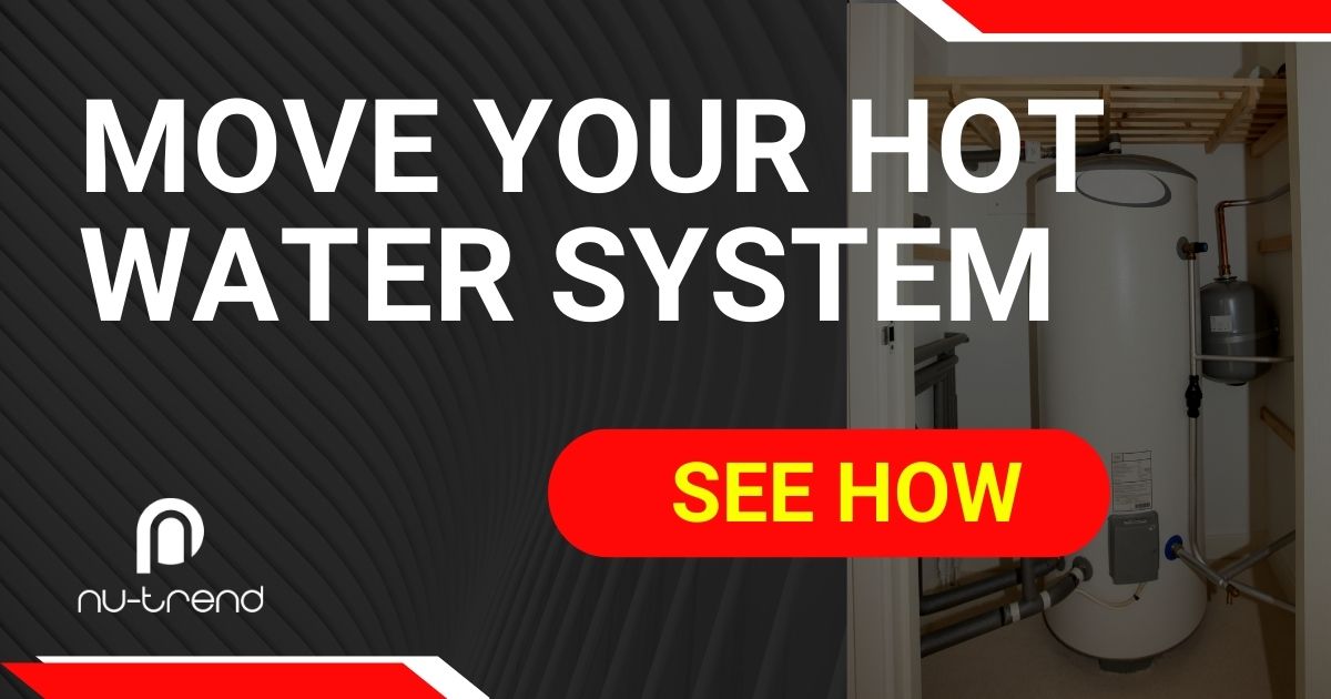 NuTrend moves or relocates your hot water heater systems