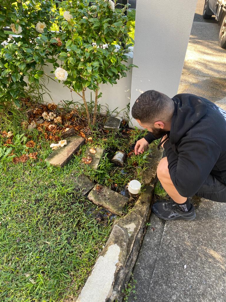 Sydney plumber inspecting the plumbing that was blocked