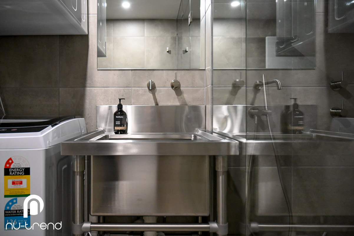 Steam-shower-installer-Hurstville-Sydney-new-stainless-steel-sink