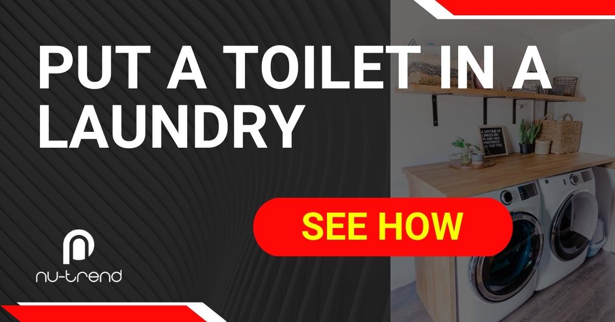 Can you put a toilet in a laundry room