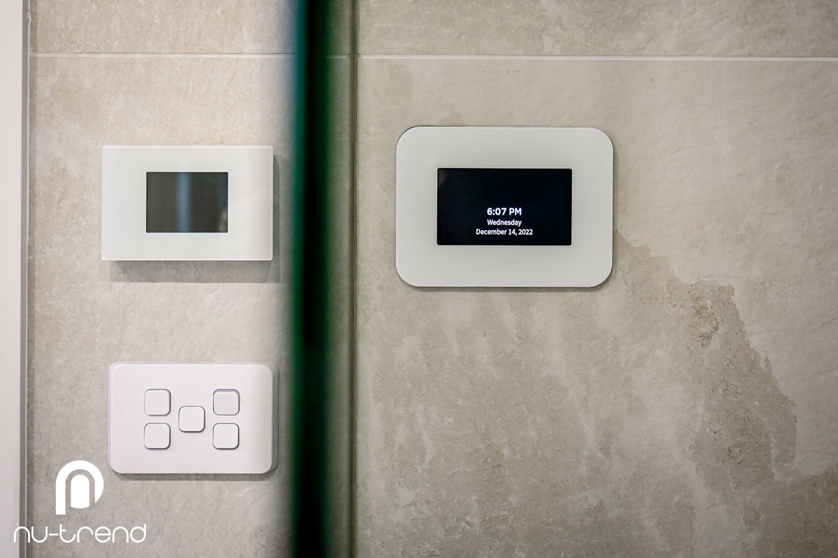 Wall mounted controls for steam shower installation in Sydney