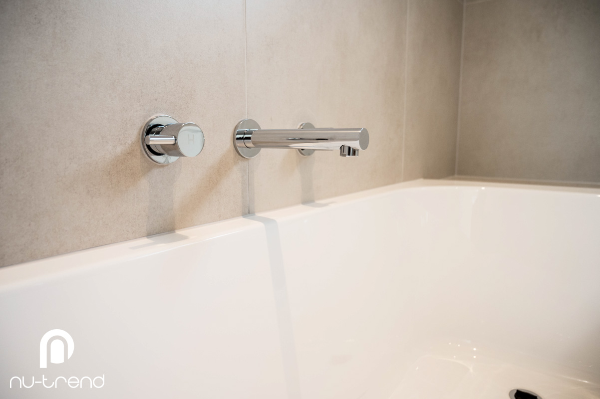 Bathroom renovation in Kingsford silver taps