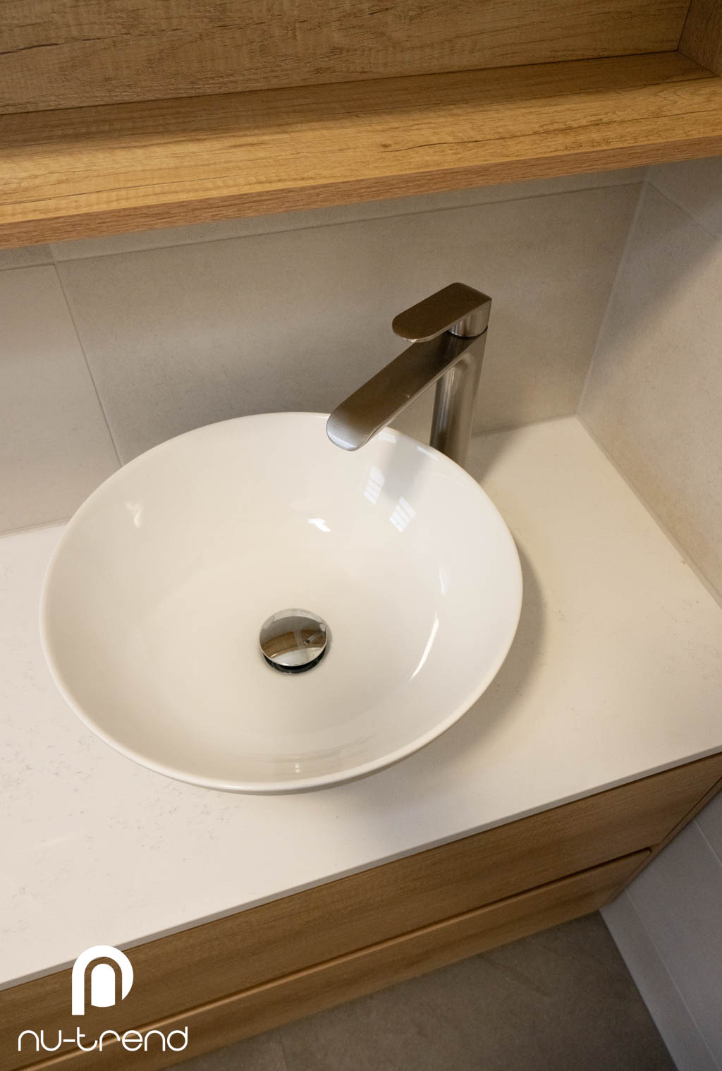 Complete bathroom renovation Maroubra Sydney round sink