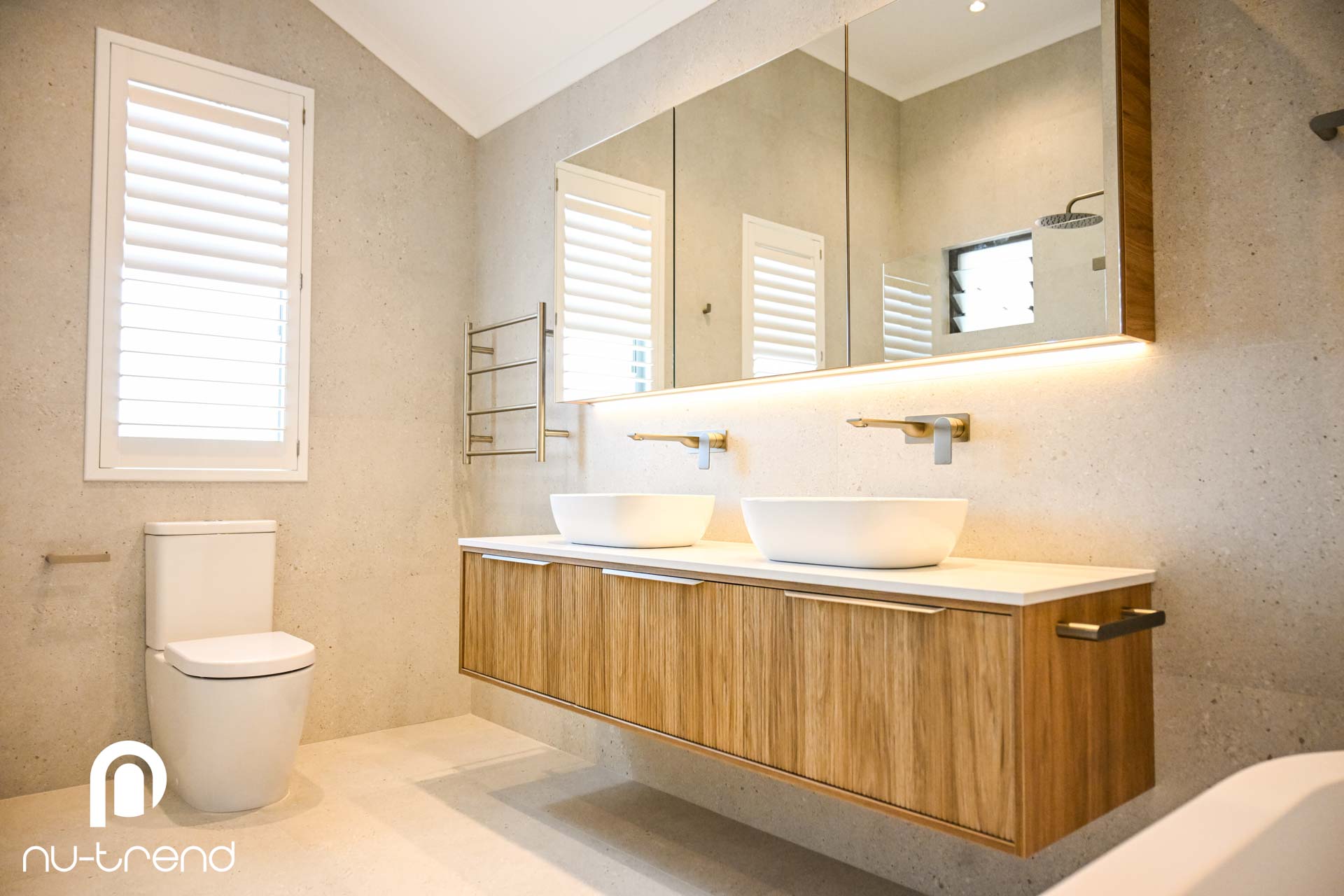 Bathroom renovation in Randwick with new toilet and vanity
