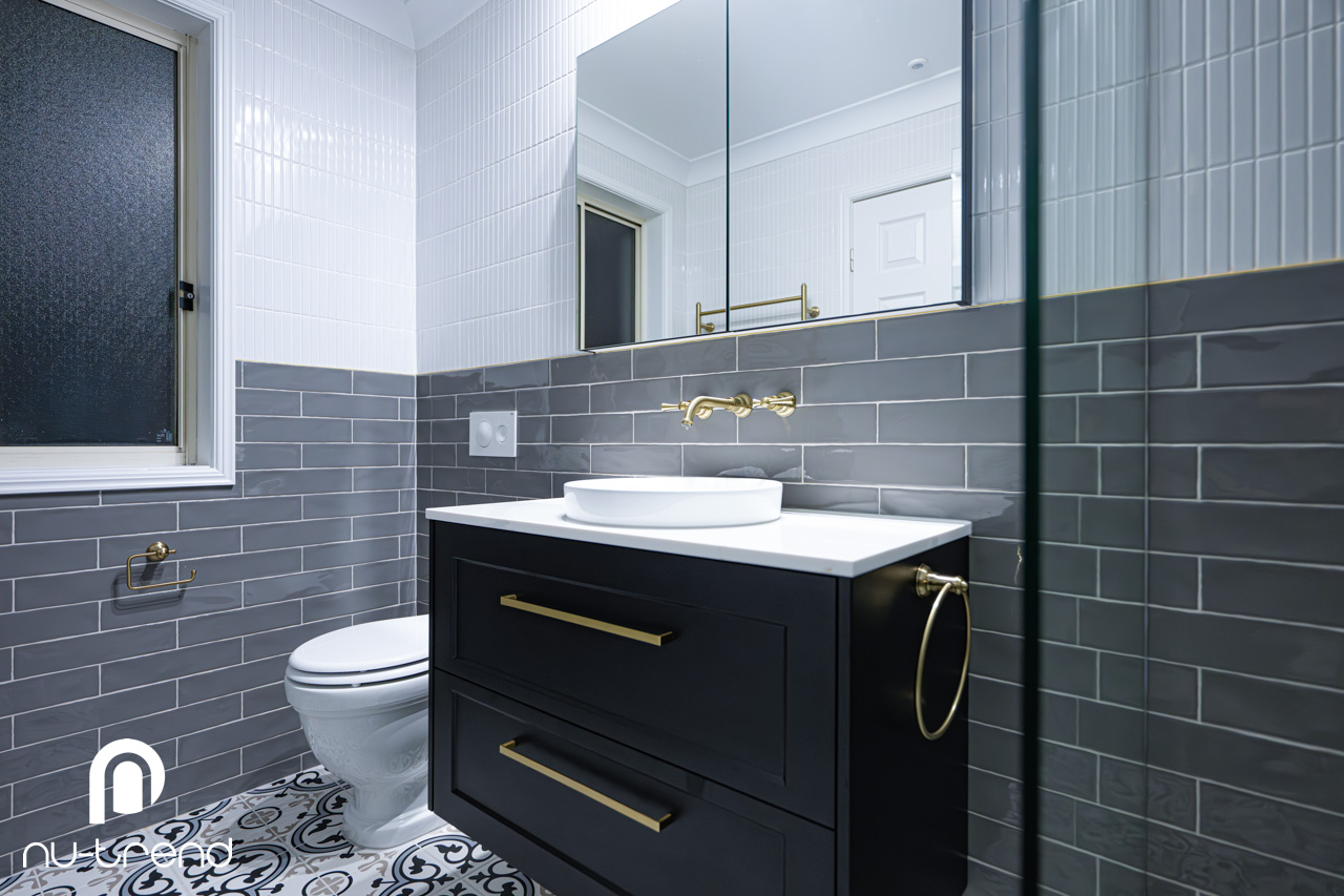 Hampton contemporary classic ensuite bathroom in Loftus photo Hampton contemporary classic ensuite bathroom renovation in Loftus Sydney vanity