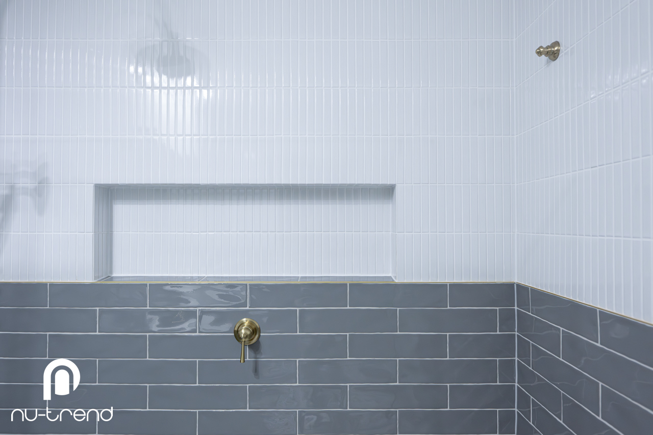 Hampton contemporary classic ensuite bathroom in Loftus photo Hampton contemporary classic ensuite bathroom renovation in Loftus Sydney wall niche