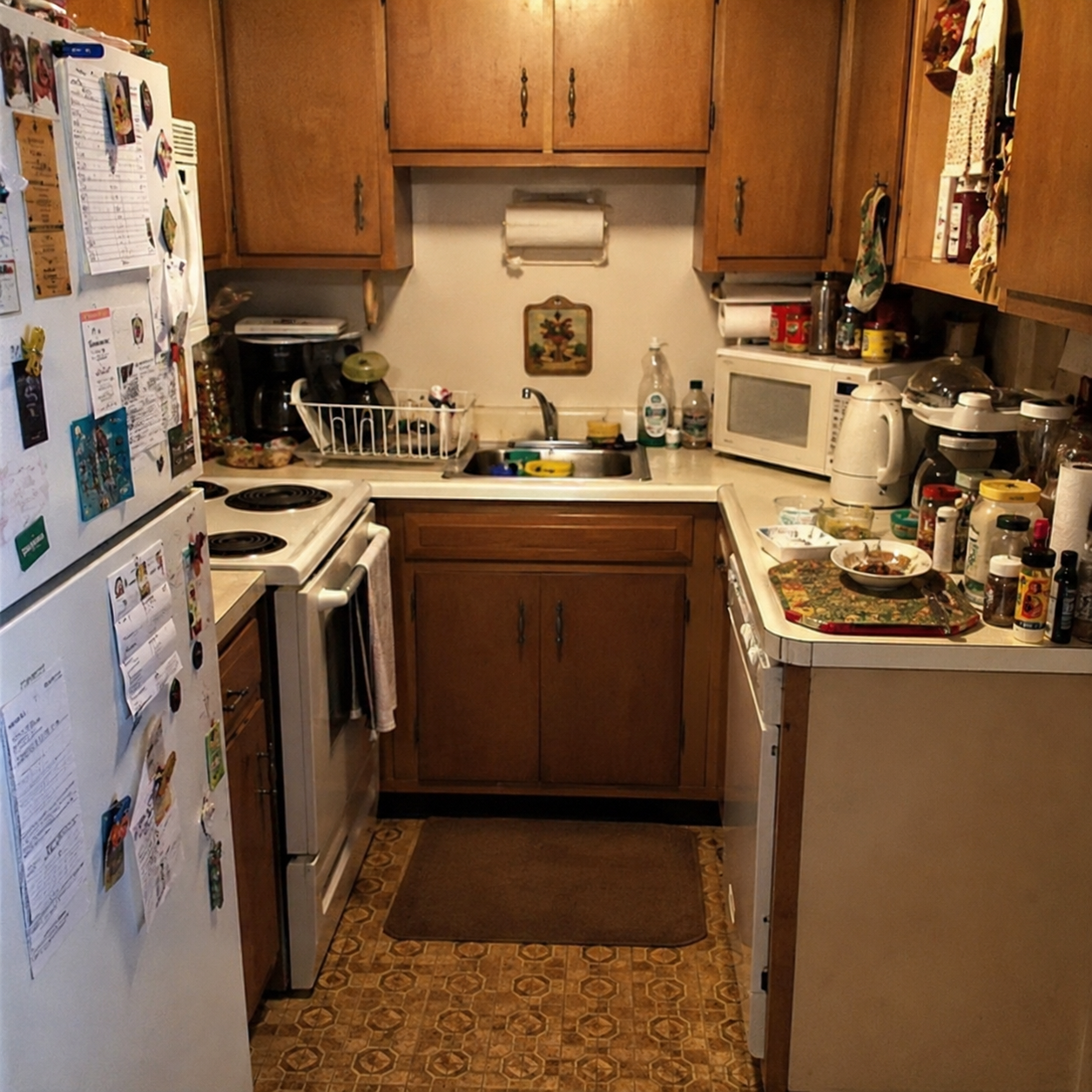 Kitchen renovations photo A kitchen with a layout with not much cooking space