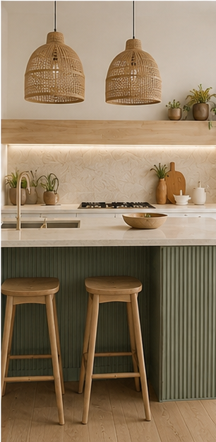 Kitchen renovations photo Coastal organic style kitchen