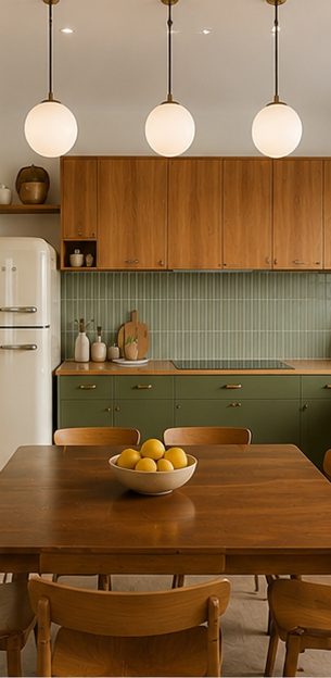 Kitchen renovations photo Mid century style kitchen