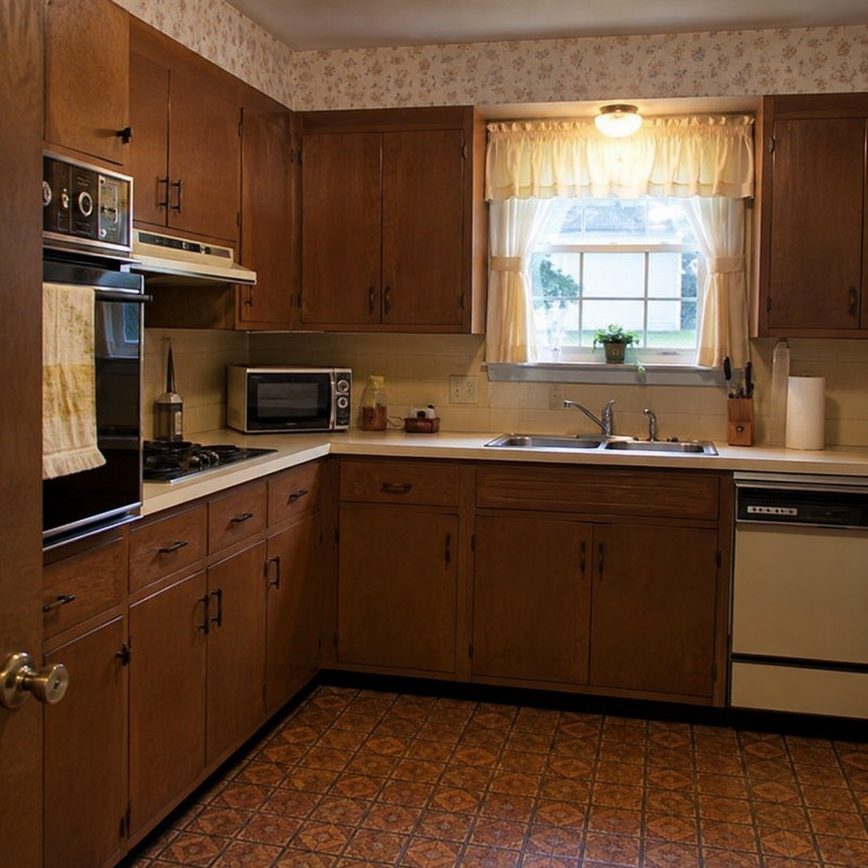 Kitchen renovations photo Old kitchen with styling from the 1970's