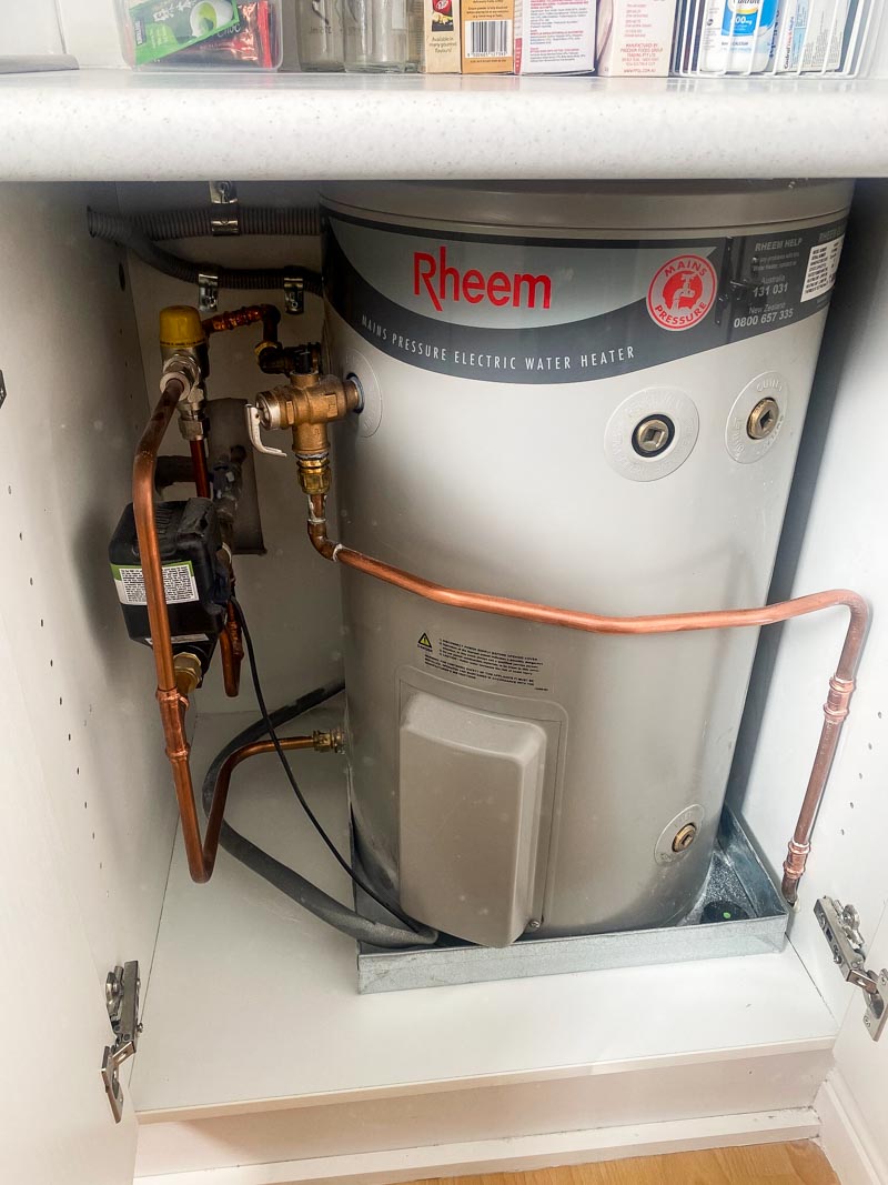 Hot Water system installed in a unit