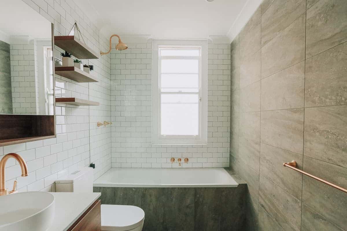 Luxury Shower Renovation With A Bath Tub by Nu-Trend renovation company in Sydney