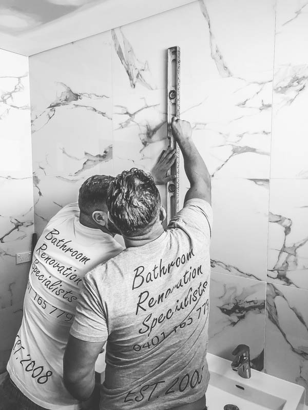 Manly photo Nu Trend Plumber in Sydney delivering absolute precision and accuracy with all measurements for a bathroom renovation