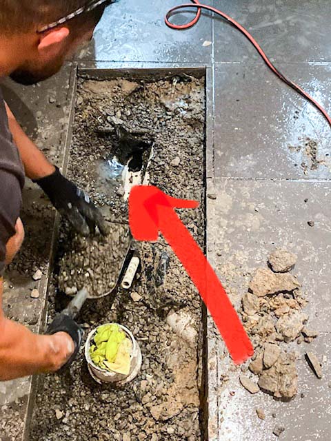 Common Plumbing Questions photo Nu-Trend plumber detecting a recurring drain blockage in Sydney-18