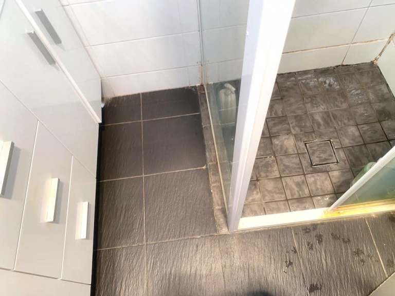 What happens with cheap bathroom renovations leaking shower damaging floor boards