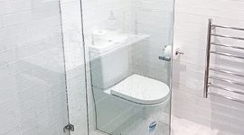 The kids bathroom shower area of a triple bathroom renovation in Sydney by Nu-Trend The kids bathroom shower area of a triple bathroom renovation in Sydney by Nu-Trend